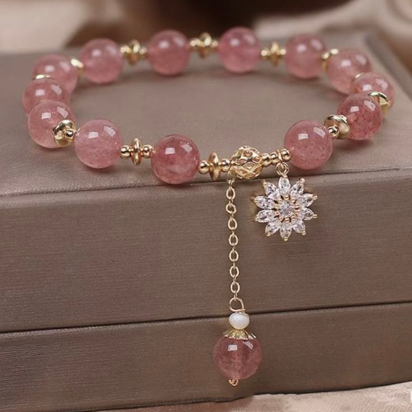 Pink & Golden Braclete